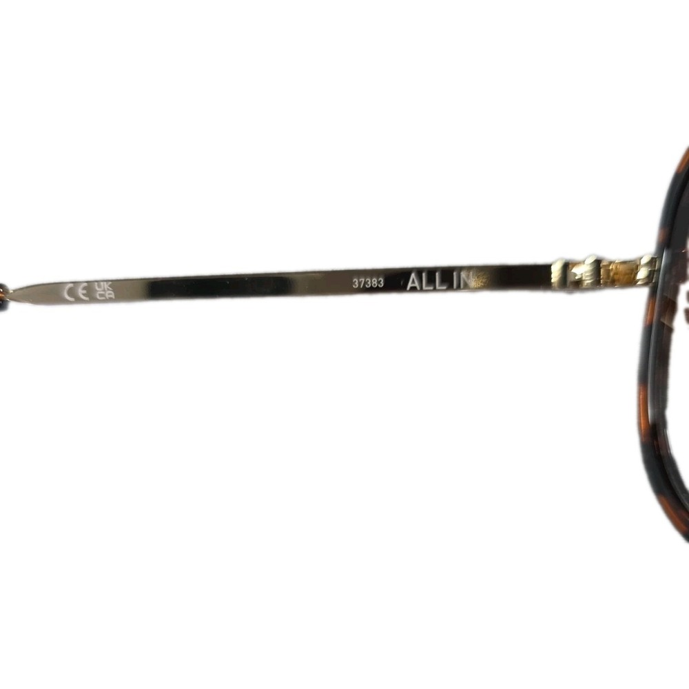 QUAY Australia "All In" Aviator Sunglasses – Tortoise Shell & Gold Frame W/ Case - Picture 7 of 16
